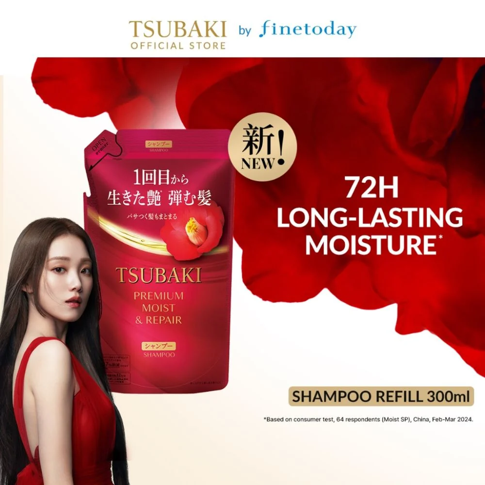 Shiseido	Tsubaki Premium Moist & Repair Shampoo & Conditioner Refill Set [300ml x 2]